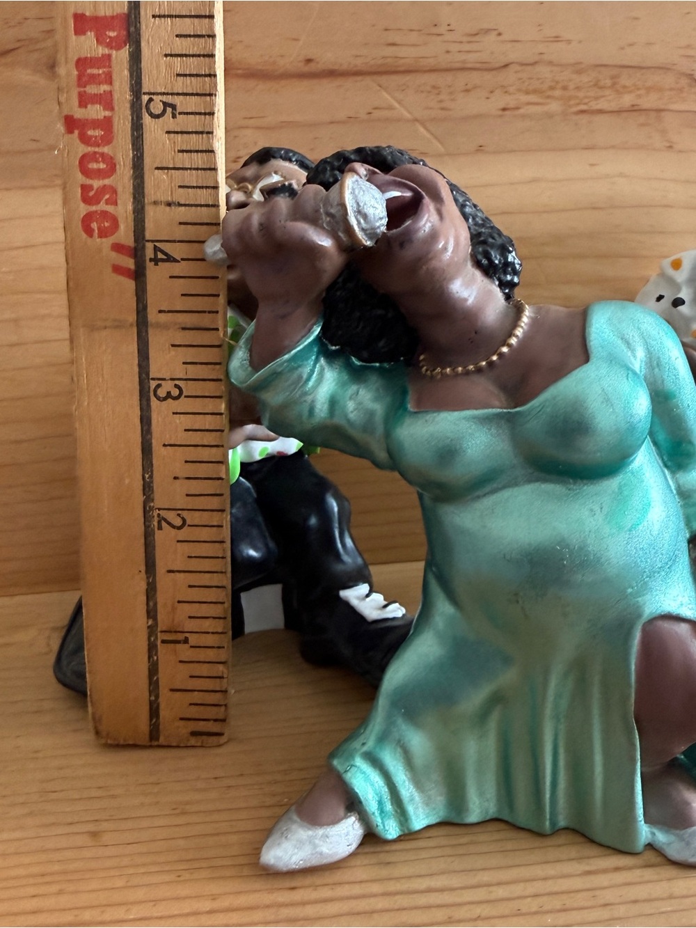 Vintage 90's New Orleans Singer and Jazz Band Set of 5 Black Americana Resin - Picture 4 of 6